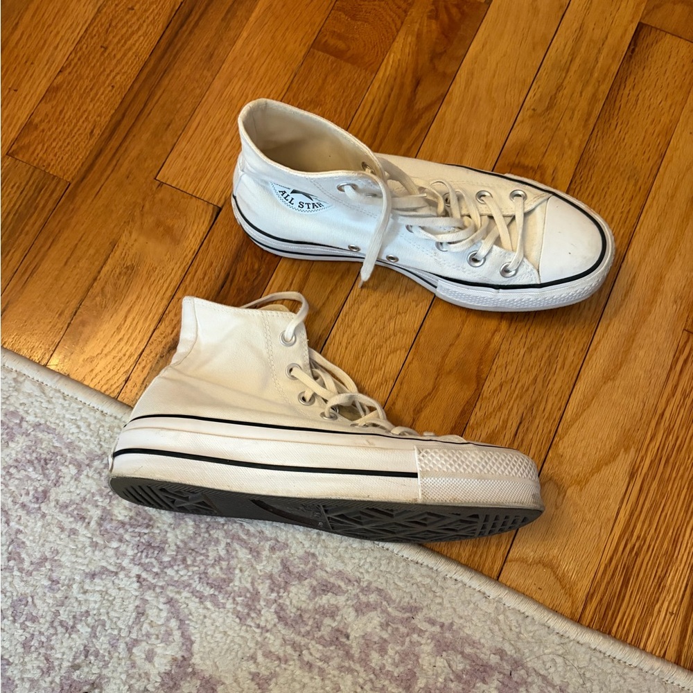 White High-Top Sneakers